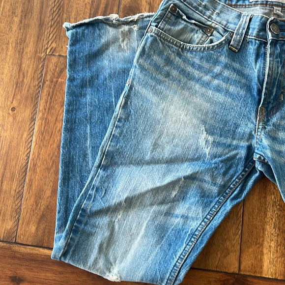 B by Bullhead Mens Slim Blue Denim Distressed jeans size 28 x 30 - Picture 3 of 16